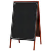 Cavalete Negro Standard Decor01 70x50cm 2 Faces Pinus Mogno