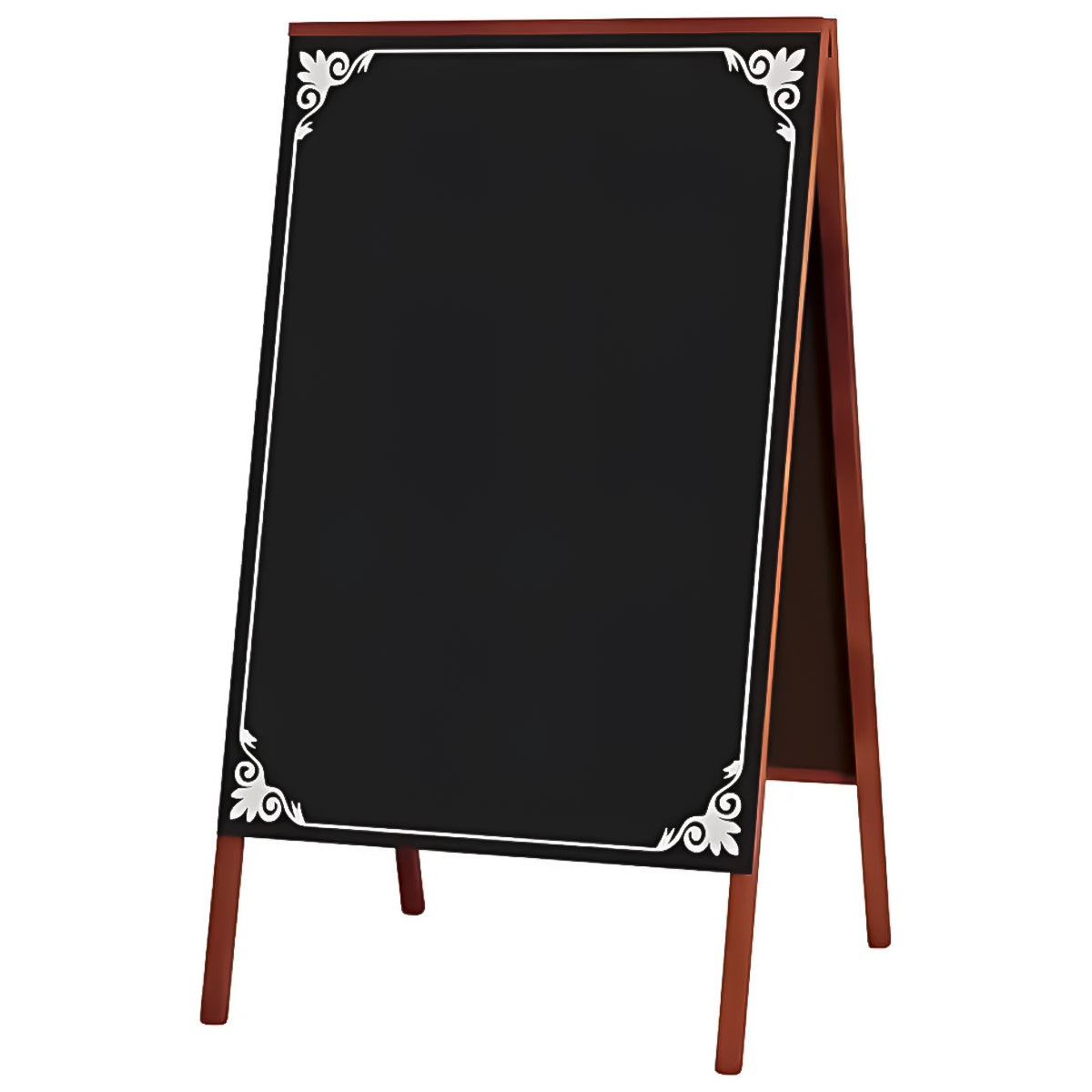 Cavalete Negro Standard Decor02 70x50cm 2 Faces Pinus Mogno