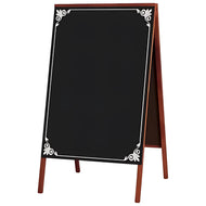 Cavalete Negro Standard Decor02 70x50cm 2 Faces Pinus Mogno