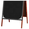 Cavalete Negro Standard Decor02 70x50cm 2 Faces Pinus Mogno