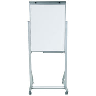 Cavalete Flip Chart Branco Luxo 100x70cm Pés Alumínio com Rodizio