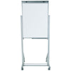 Cavalete Flip Chart Branco Luxo 100x70cm Pés Alumínio com Rodizio