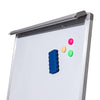 Cavalete Flip Chart Branco Mágnetico 100x70cm Pés Alumínio com Rodizio