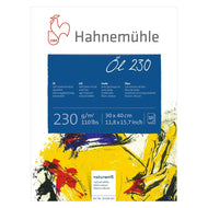 Bloco de Desenho Hahnemühle Oil 230 Linho Natural White 30x40cm 10 Folhas 230g/m²