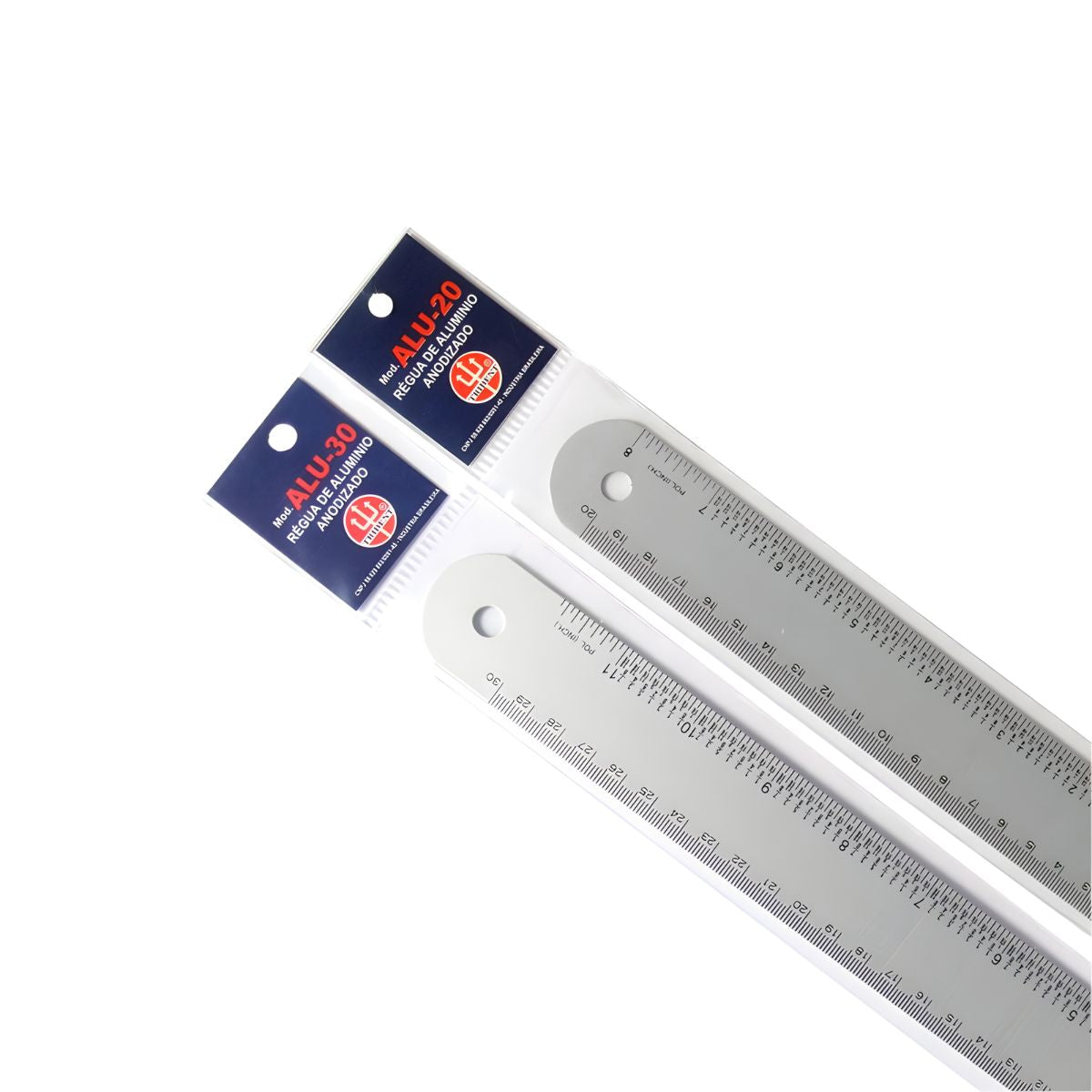 Régua Ferragista em Aluminio Flex-30 Trident 30cm - Modelo Flex-30
