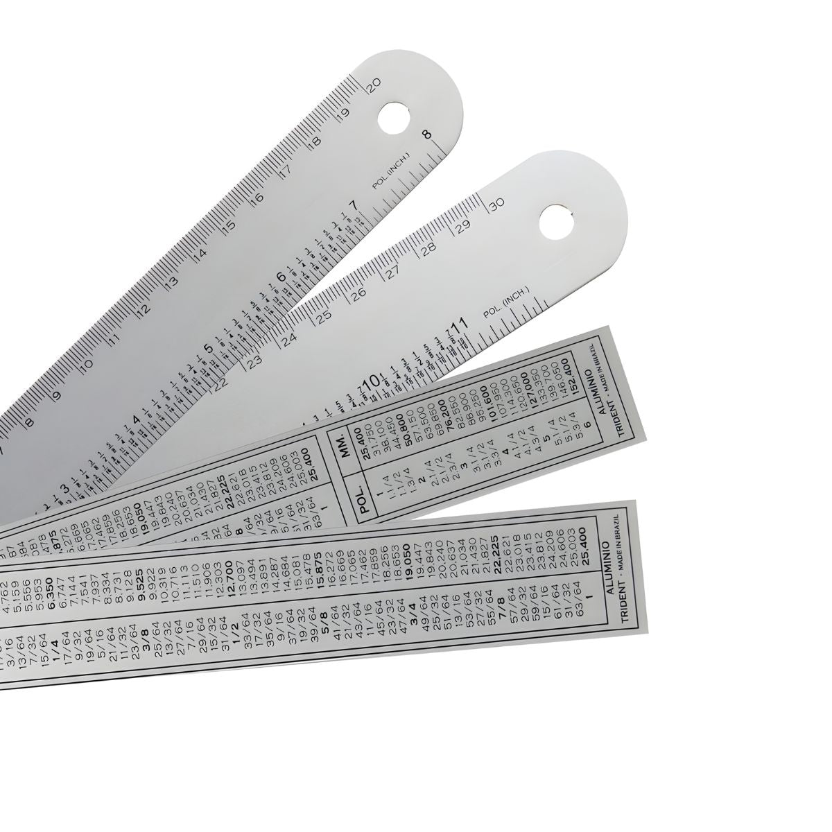 Régua Ferragista em Aluminio Flex-30 Trident 30cm - Modelo Flex-30
