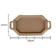 Bandeja Oitavada Alça P Mdf Cru 29x14,5x1,5cm