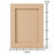 Porta Retrato 15x21 com Acetato Madeira Mdf Cru 15x21cm