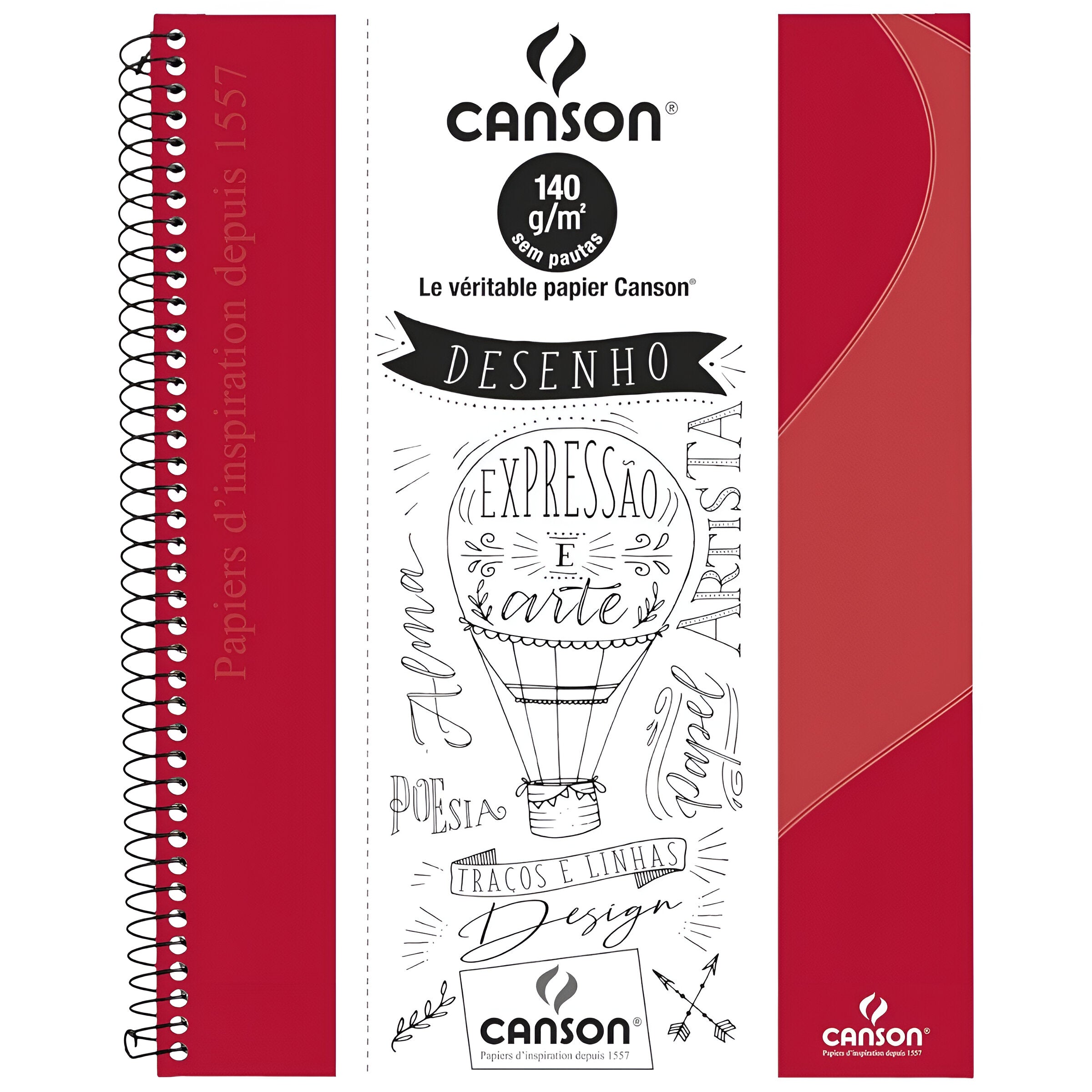 Caderno Canson Expressao e Arte Desenho 140 g/m² A4+ 22,2x29,7 40 Folhas