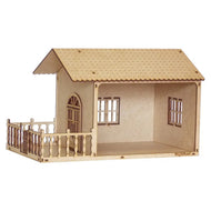 Casinha Mdf Cru Small com Sacada W4027 - Woodplan