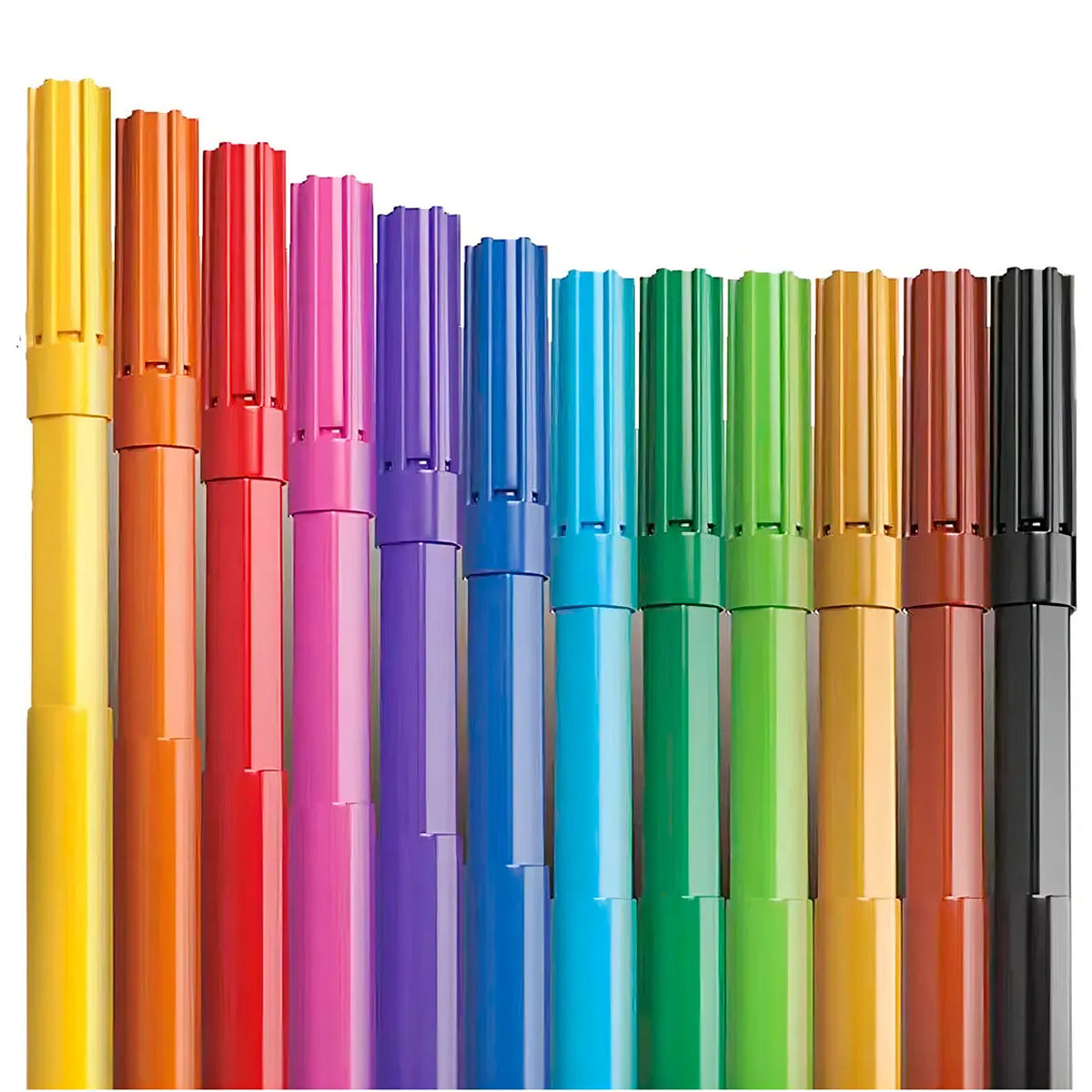 Estojo de Canetinha Hidrografica Grip Sextavado 0.8Mm Lavavel com 12 Cores - Cis