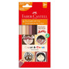 Estojo Lápis de Cor Ecolápis Jumbo Caras & Cores Tons de Pele 6 Cores - Faber-castell 125006cc