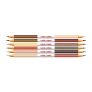 Estojo Lápis de Cor Ecolápis Caras & Cores Tons de Pele 12 Cores - Faber-castell 120606cc