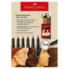 Estojo Caneta Brush Pen Supersoft Tons de Pele com 6 Cores - Faber-castell 15.0706Softtp
