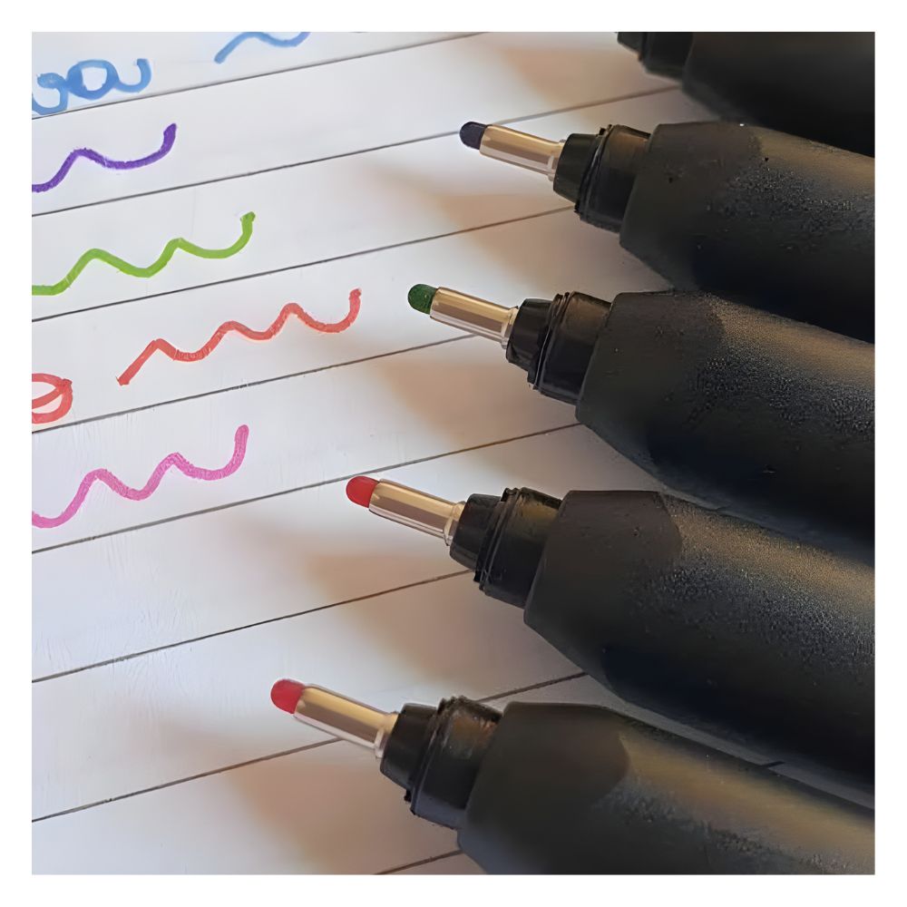 Estojo Caneta Esferográfica Supersoft Neon 1,0mm 5 Cores - Faber-castell Bpss/esnezf