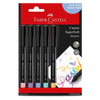 Estojo Caneta Esferográfica Supersoft Pastel 1,0mm 5 Cores - Faber-castell Bpss/estpzf