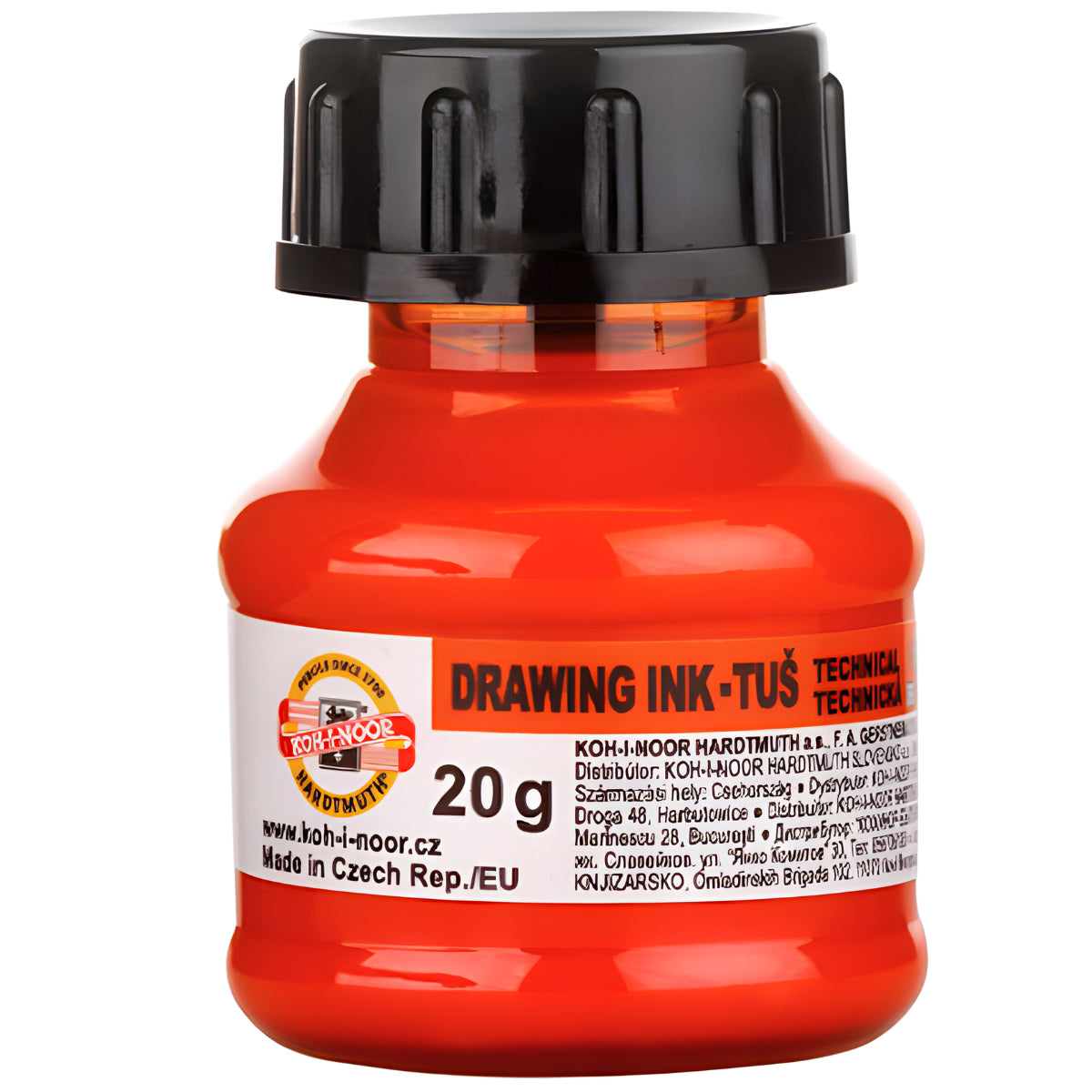 Tinta Caligrafia Drawing Ink 20grl Koh-i-noor Laranja