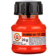 Tinta Caligrafia Drawing Ink 20grl Koh-i-noor Laranja