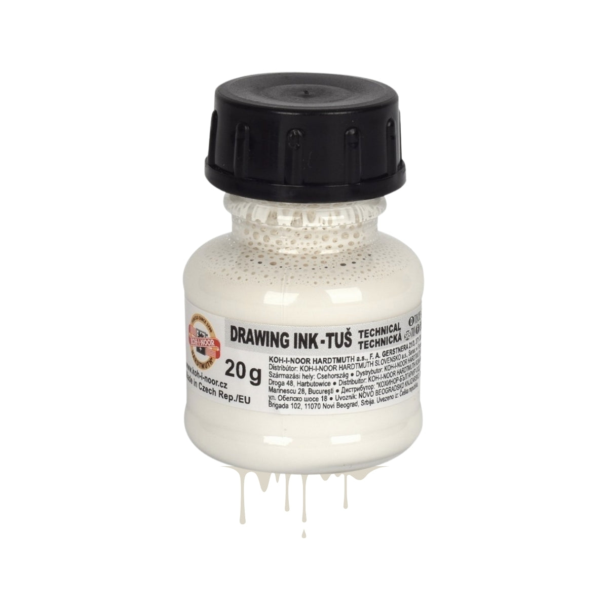Tinta Caligrafia Drawing Ink Koh-i-noor 20g Branca