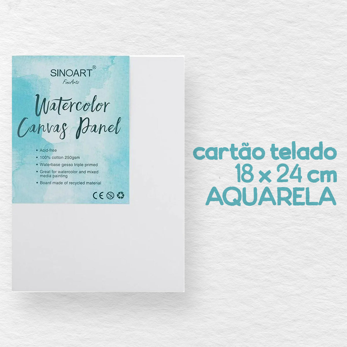Folhas Cartão para Aquarela Sinoart 18x24cm
