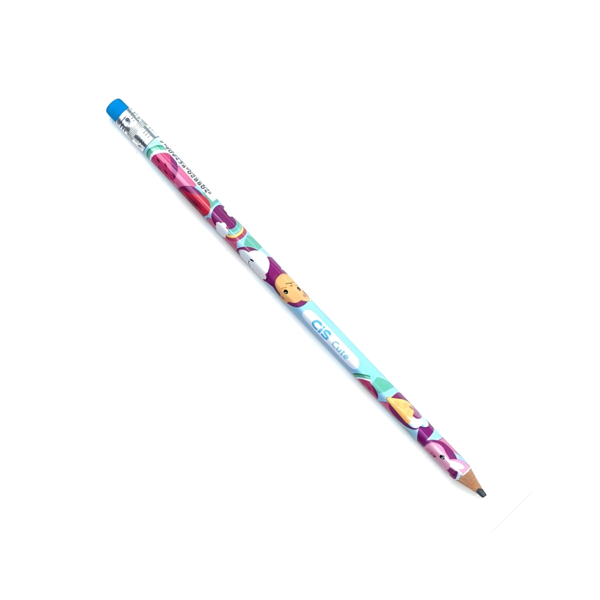 Lapis de Grafite Cute Hb Sextavado com Borracha - Sortidas - Cis
