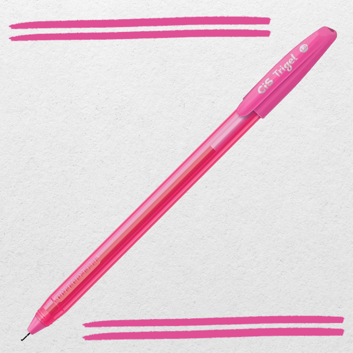 Caneta Gel Trigel 1.0Mm Neon - Rosa - Cis