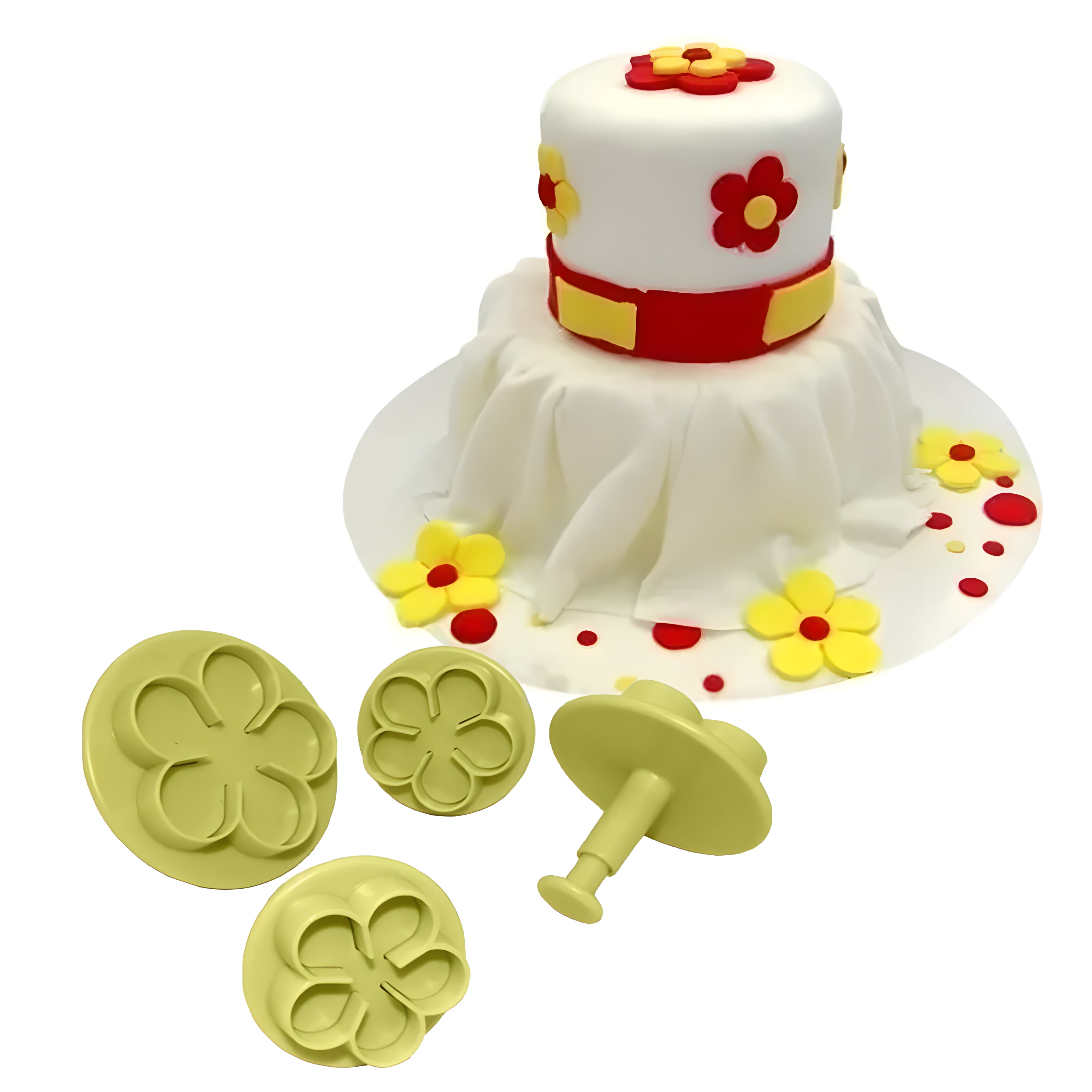 Kit Ejetor Flor para Massas com 4 Peças - Bluestar
