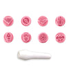 Kit Carimbos Heróis para Doces Rosa Bebê com 9 Peças - Bluestar