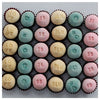 Kit Carimbos Letras 1,5cm para Doces Rosa Bebê com 35 Peças - Bluestar