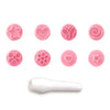 Kit Carimbos Essenciais para Doces Rosa Bebê com 9 Peças - Bluestar