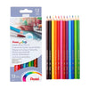 Estojo Lápis de Cor Arts Pentel com 12 Cores Aquareláveis