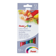 Estojo Lápis de Cor Arts Pentel com 12 Cores Tradicionais