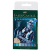 Estojo Caneta Pitt Brush The Blues 8 Cores Faber-castell 167173