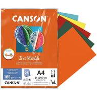 Papel Colorido Canson Iris Vivaldi A4 185 G/m² 25 Folhas - Cores Quentes