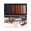 Estojo Giz Lyra Pastel Seco Tons Castanhos 12 Cores