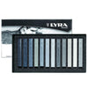 Estojo Giz Lyra Pastel Seco Tons Cinza 12 Cores