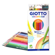 Estojo de Lápis de Cor Giotto Colors 3.0 12 Cores + 1 Grafite + 1 Apontador F278100sa