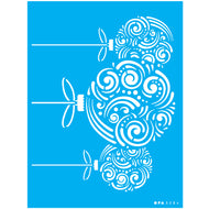 Stencil Opa 15x20cm - Bolas Natalinas Arabescos - 3284