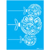 Stencil Opa 15x20cm - Bolas Natalinas Arabescos - 3284