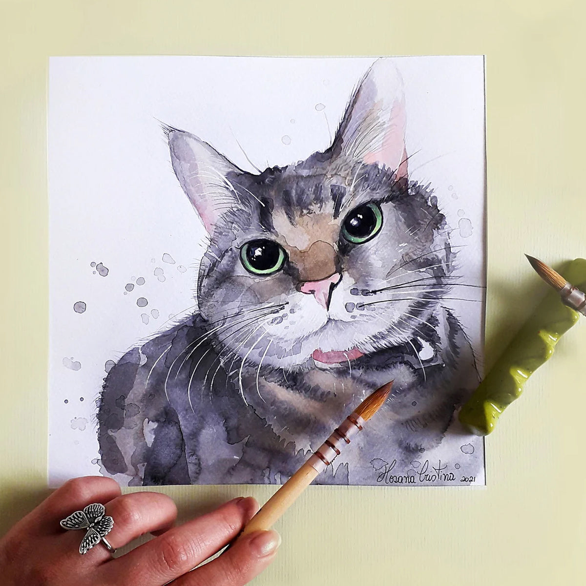 Estojo para Aquarela Pastilha Metal Vazio 24 Cavidades