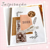 Cartela de Carimbos Borda Floral 2 em Fotopolímero para Artesanato e Scrapbook - Lilipop