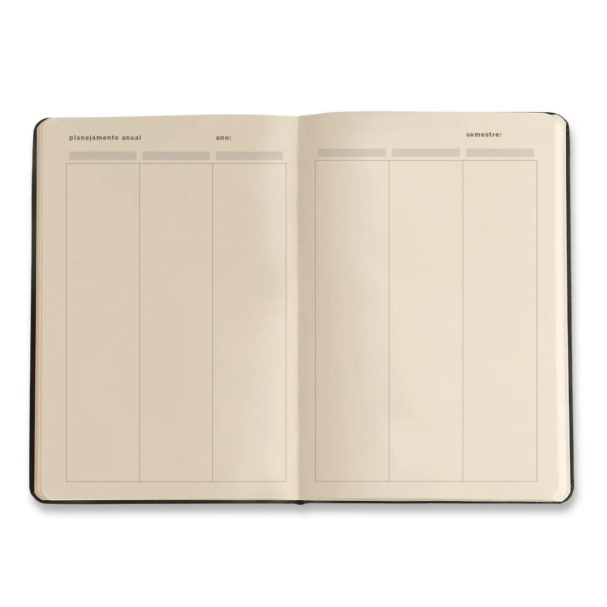 Caderneta Cicero Planner Permanente Clássica 14x21cm Preto 208 Folhas