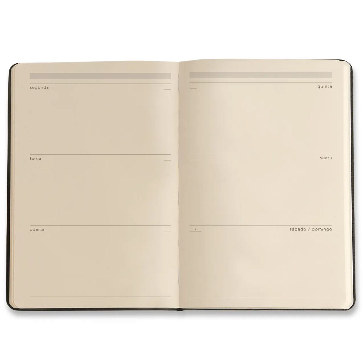 Caderneta Cicero Planner Permanente Clássica 14x21cm Preto 208 Folhas