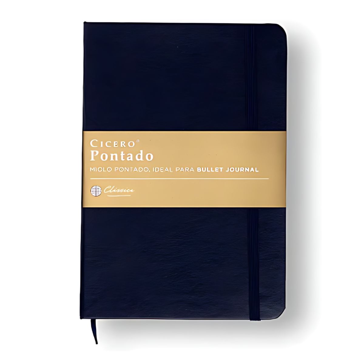 Caderneta Clássica Cicero Pontada Azul Marinho 14x21cm 160 Páginas 80g - Ideal para Bullet Journal