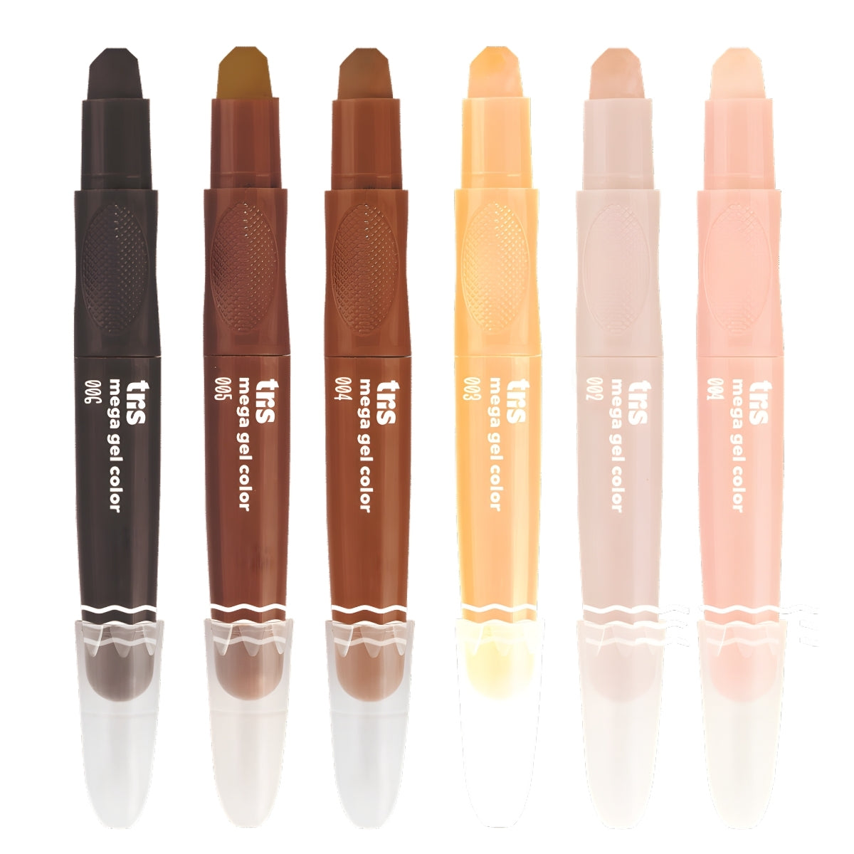 Estojo Giz Retrátil Mega Gel Tons de Pele com 6 Cores - Tris