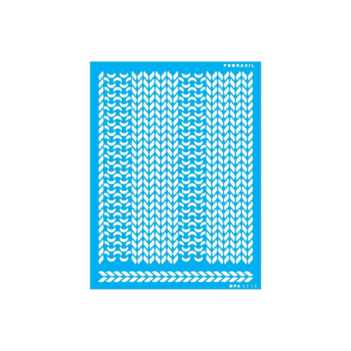 Stencil Opa 15x20cm - Pdbrasil Tricô - 3313