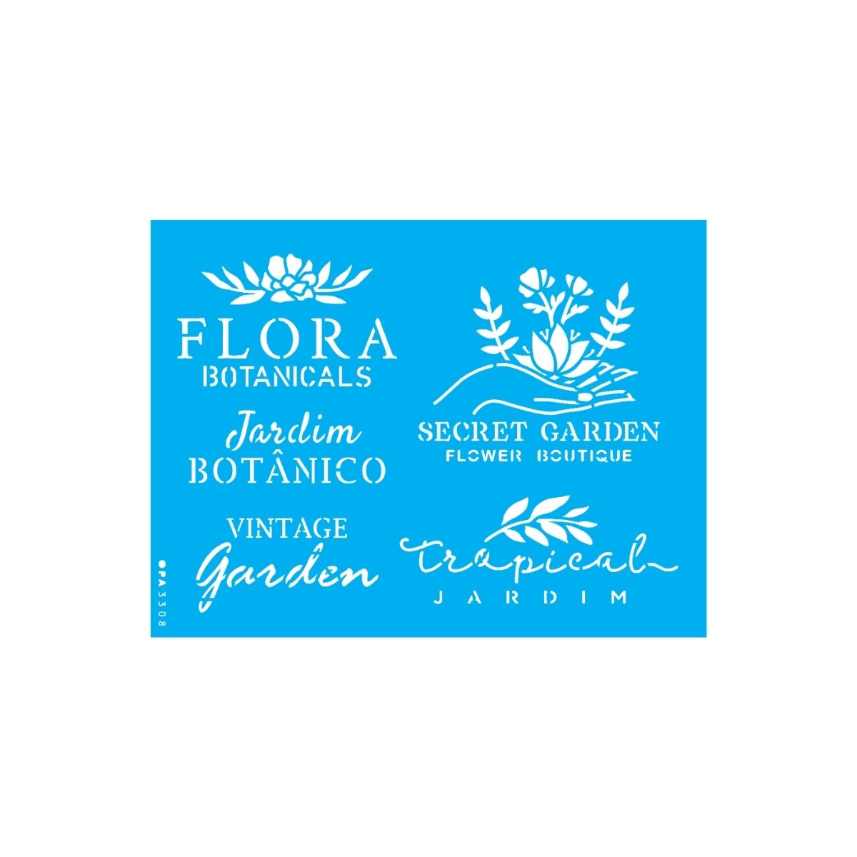 Stencil Opa 15x20cm - Frases para Jardim Ii - 3308