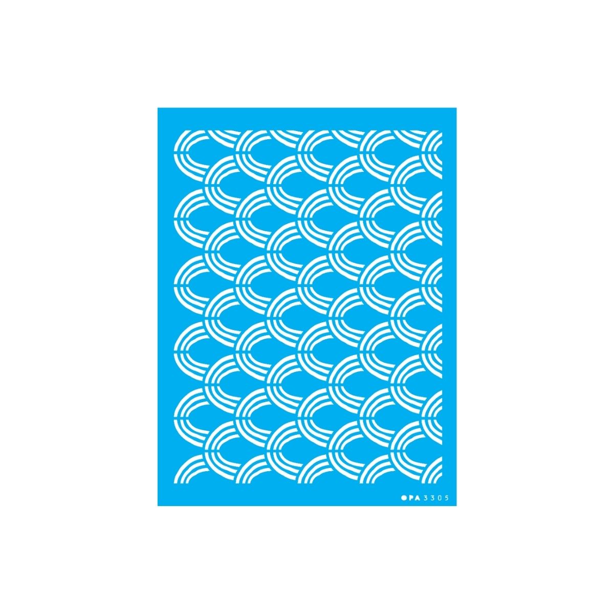 Stencil Opa 15x20cm - Estamparia Tribal Ondas - 3305