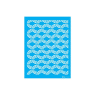 Stencil Opa 15x20cm - Estamparia Tribal Ondas - 3305
