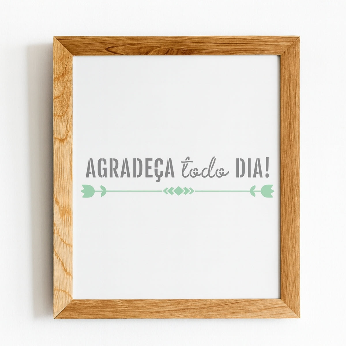 Stencil Opa 10x30cm - Frase Agradeça Todo Dia - 3297
